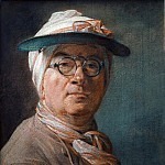 Self-Portrait with an Eyeshade, Jean Baptiste Siméon Chardin