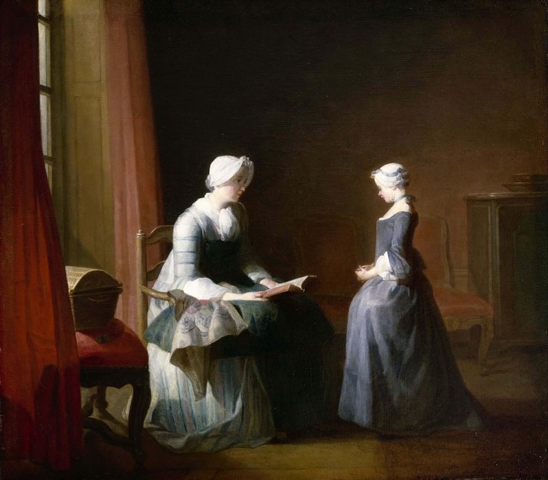 The Good Education. Jean Baptiste Siméon Chardin