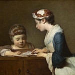 The Little Schoolmistress, Jean Baptiste Siméon Chardin