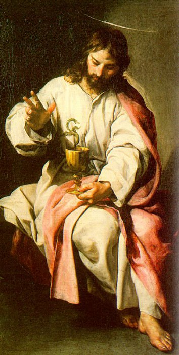Св. Иоанн Евангелист с отравленной чашей в руке. Алонсо Кано