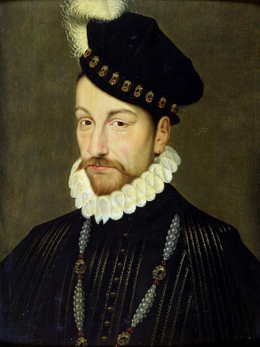 Portrait of Charles IX (1550-1574). Francois Clouet
