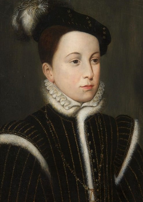 Portrait of Francois (c.1552-84) Duke of Alencon then Duke of Anjou. Francois Clouet
