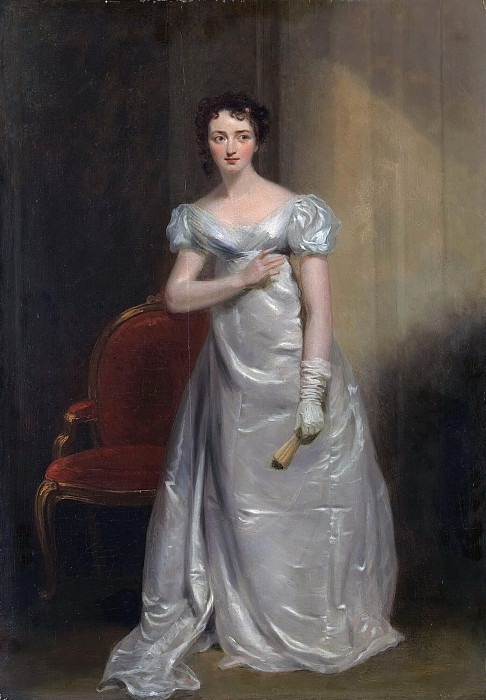 Harriet Smithson as Miss Dorillon, in “Wives as They Were, and Maids as They Are” by Elizabeth Inchbald