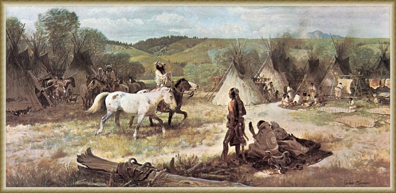 Лагерь индейцев сиу, 1972. Джон Клаймер