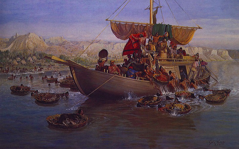 The Trade Boat - John Clymer.