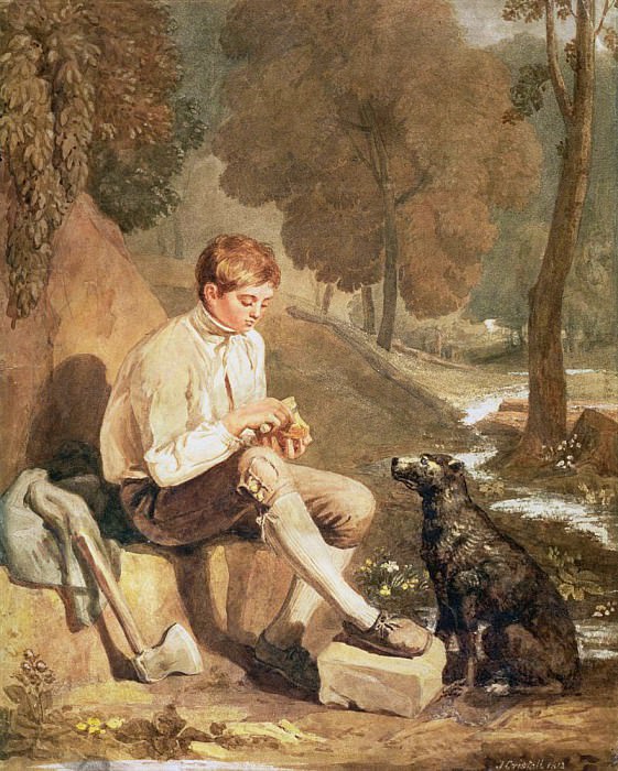 A Young Woodcutter. Joshua Cristall