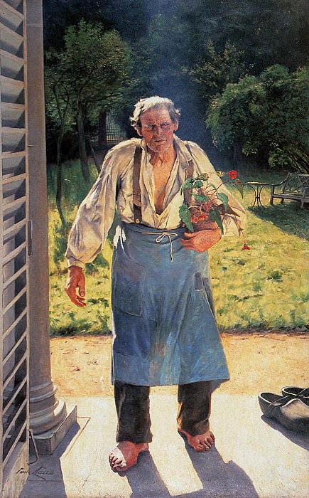 The old gardener. Emile Claus