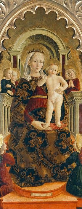 Enthroned Madonna. Girolamo di Giovanni da Camerino