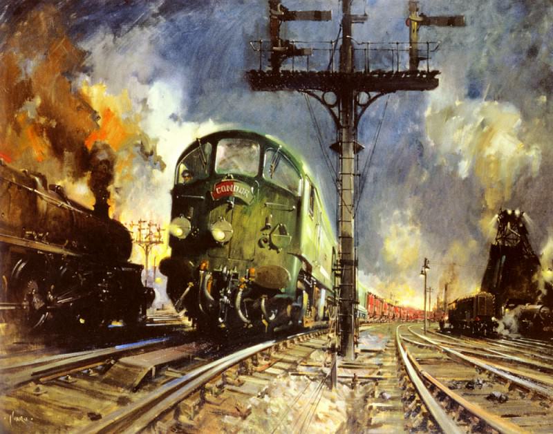 Night Freight (Condor). Terence Cuneo
