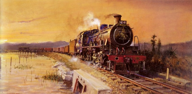 Tenison Evening Freight To Knysna. Terence Cuneo