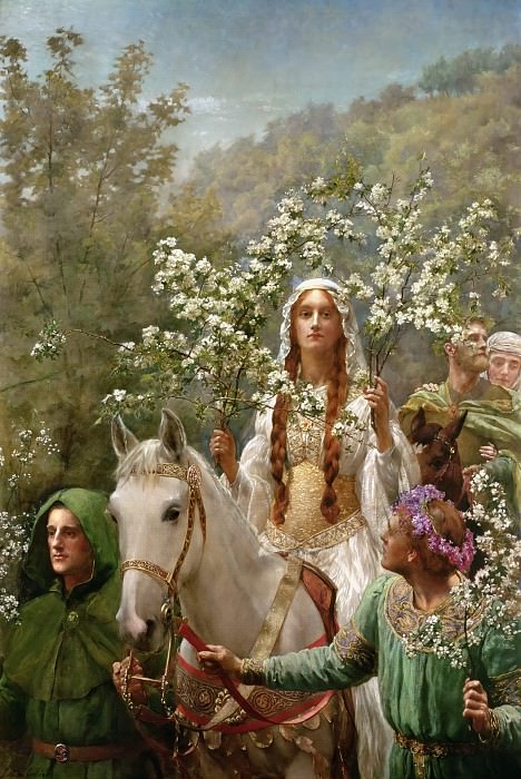 Queen Guineveres Maying. John Collier
