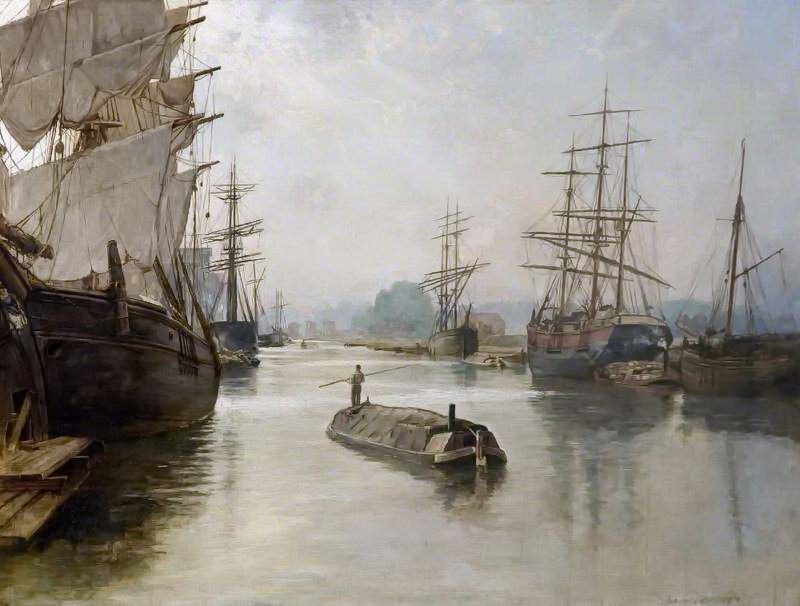 Gloucester Docks. John Collier
