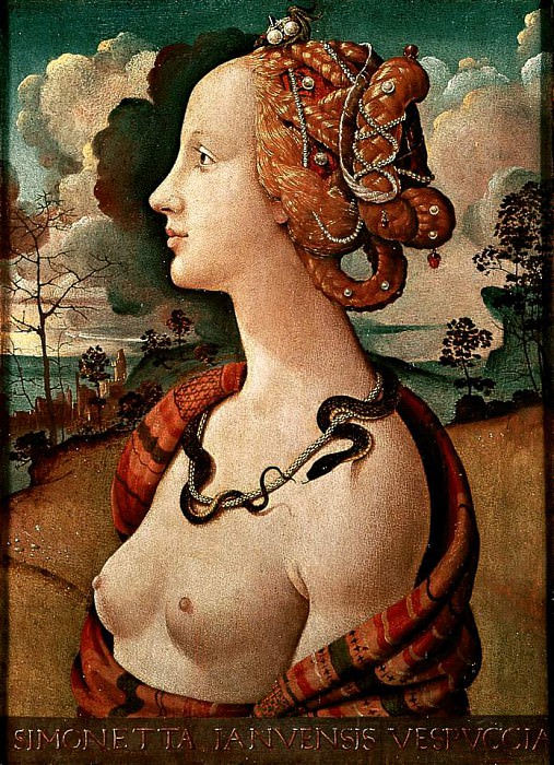 Portrait of a young woman, Musee Conde, Chan. Piero di Cosimo