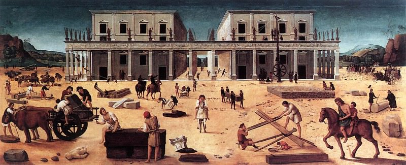 Строительство дворца, 1515-20. Пьеро ди Козимо