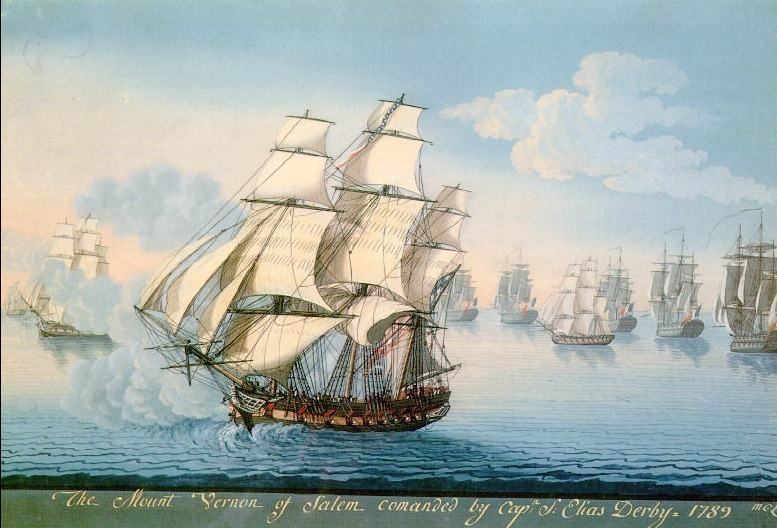 Корабль «Маунт-Вернон» из Салема. Мишель Фелис Корн