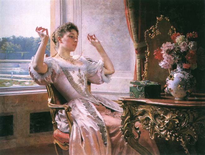 Lady with Jewelery. Ladislas Wladislaw Von Czachorski