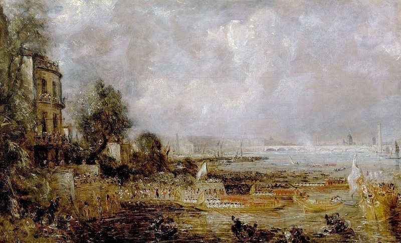 The Opening of Waterloo Bridge. John Constable