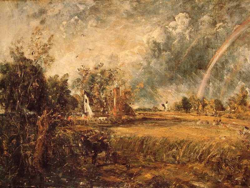 Cottage Rainbow Mill. John Constable