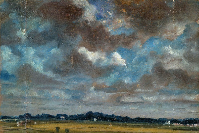 Обширный пейзаж с серыми облаками. Джон Констебл