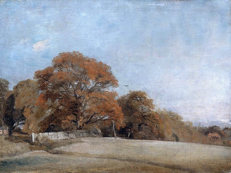 An Autumnal Landscape at East Bergholt. John Constable