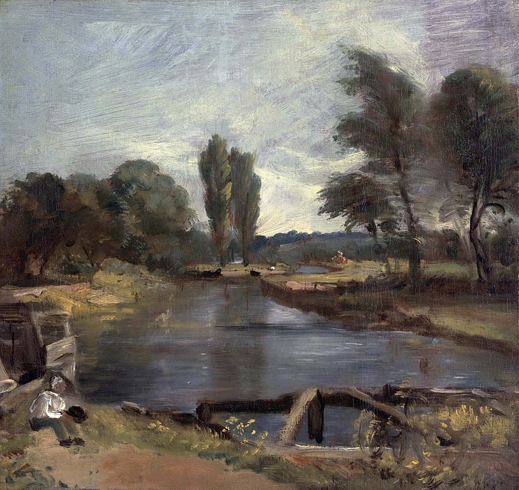 Flatford Lock. John Constable
