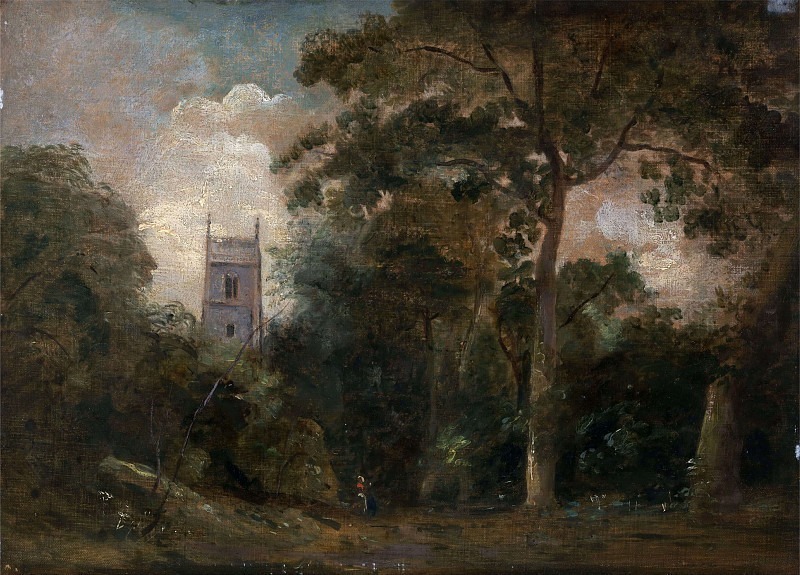 A Church in the Trees. John Constable