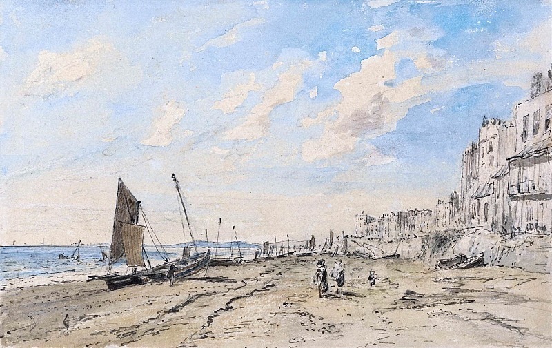 Brighton Beach Looking West. John Constable
