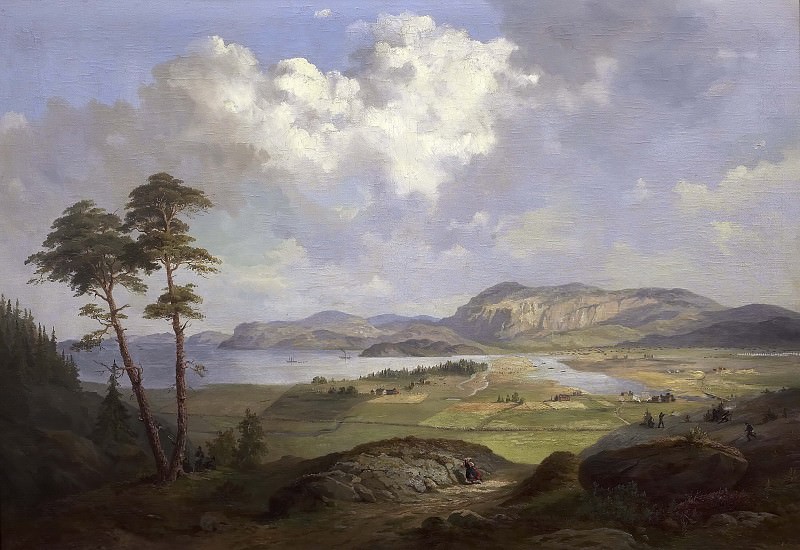 Landscape from Tröndelagen. Charles XV of Sweden