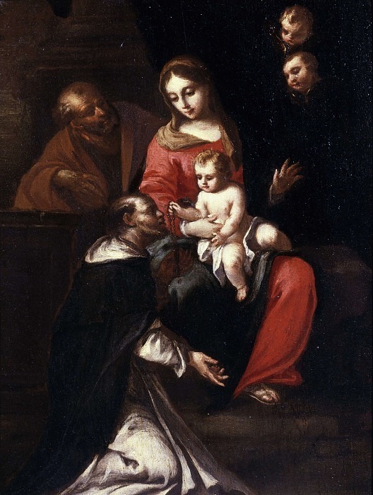 Holy family with St. Dominic