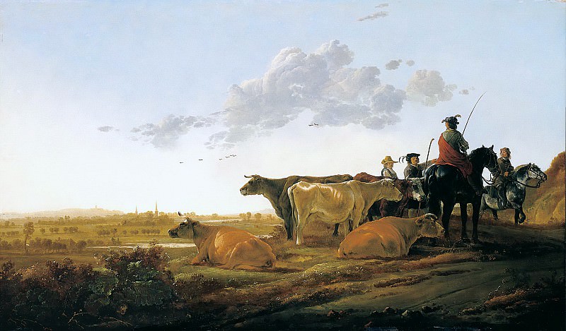 Landscape with shepherds. Aelbert Cuyp
