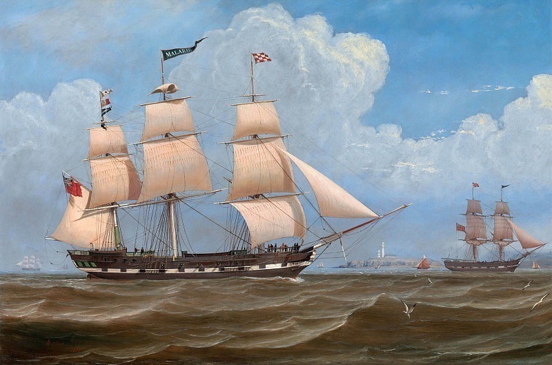 The English Merchant Ship ’Malabar’. William Clark