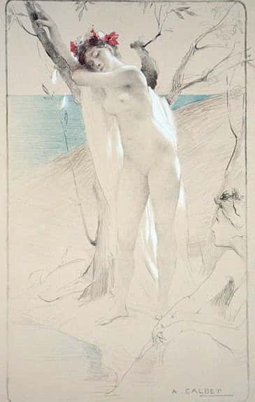 Nude, from «L’Estampe Moderne». Antoine Calbet