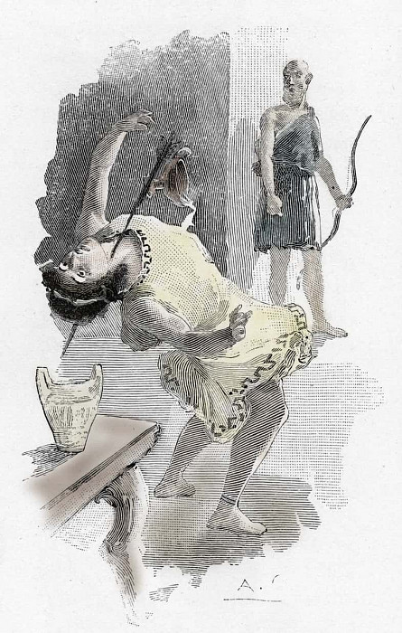 Odyssey by Homer: The Slaying of the Suitors. Antoine Calbet