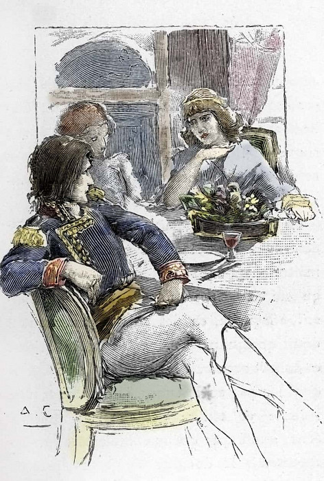 Певица Джузеппина Грассини (1773-1850) была молодой в присутствии Бертье в комнате первого консула Наполеона Бонапарта, который стал ее любовником. Антуан Кальбе