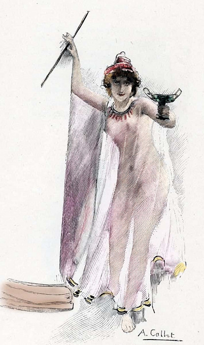 The Witch Circe, Illustration for ’The Odyssey’ by Homer. Antoine Calbet