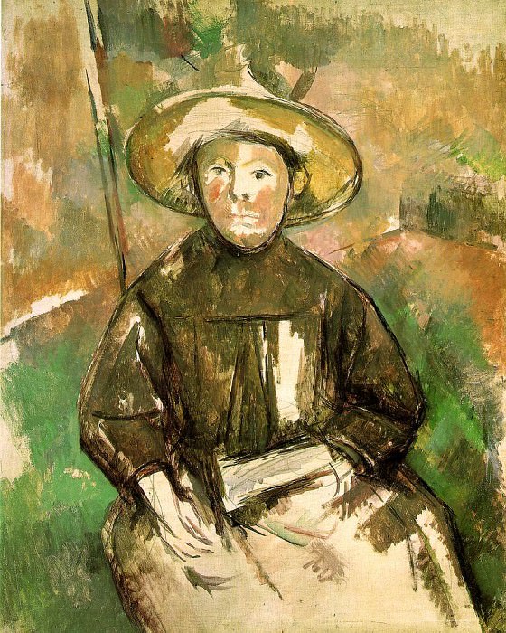 CHILD WITH STRAW HAT,1895, GALERIE YOSHII, TOKYO VE. Paul Cezanne