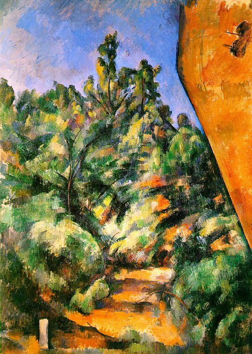 Bibemus - The Red Rock. Paul Cezanne