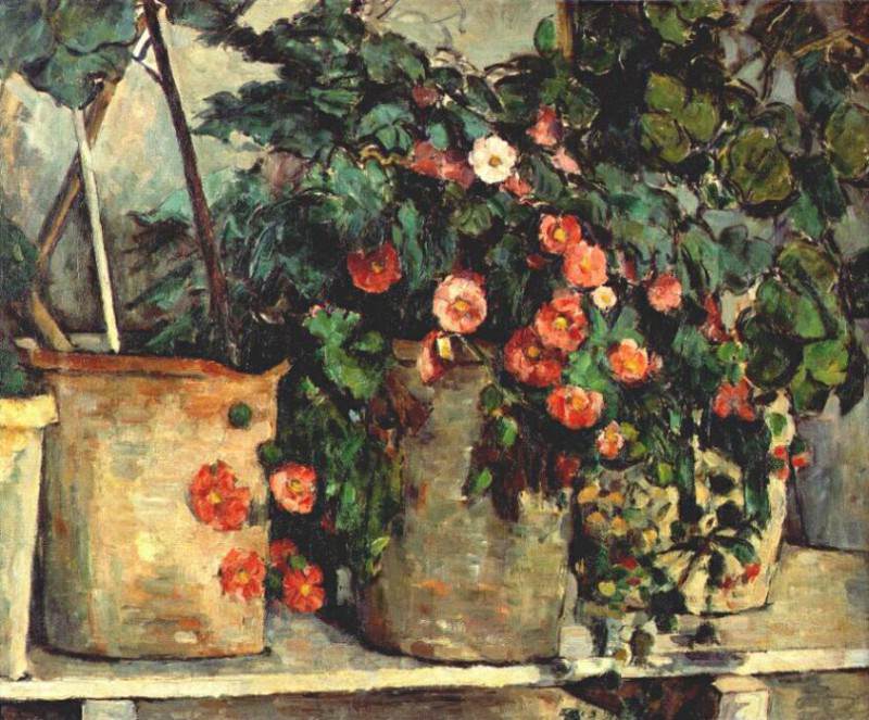 still life with petunias c1879-80. Paul Cezanne