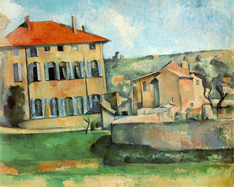 MAISON ET FERME DU JAS DE BOUFFAN,1889-90, NaRODNI G. Paul Cezanne