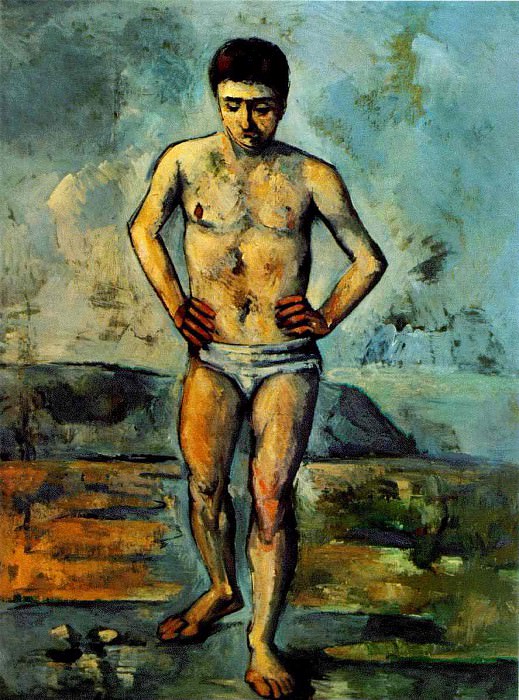 THE BATHER,1885-87, MOMA. Paul Cezanne