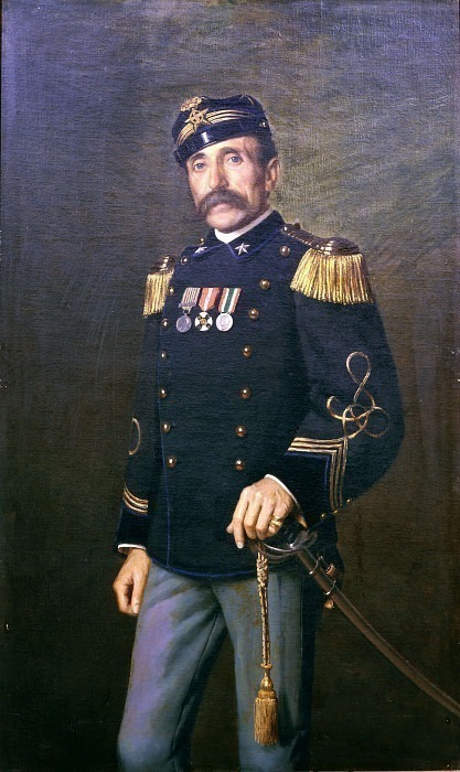 Portrait of the knight major Giuseppe Zanchi. Giacomo Calegari