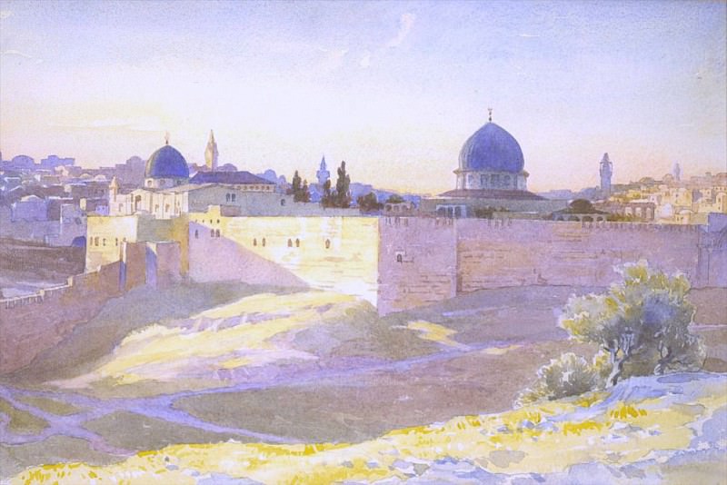 Вид на Иерусалим с Масличной горы. Джеймс Кларк