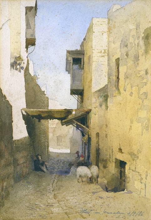 Street in Jerusalem 2nd September 1886. James Clark