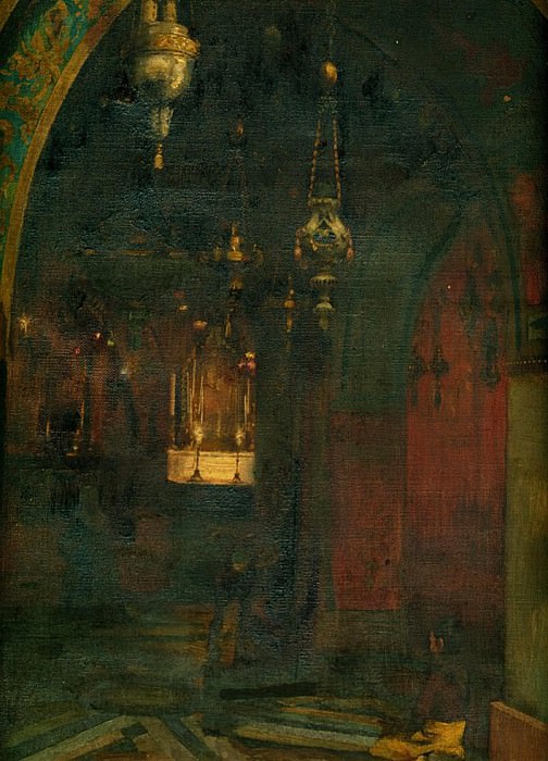 Interior of the Church of the Holy Sepulchre, Jerusalem. James Clark