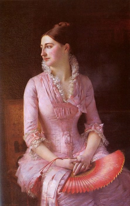 Portrait Of Anne Marie Dagnan. Gustave Claude Etienne Courtois