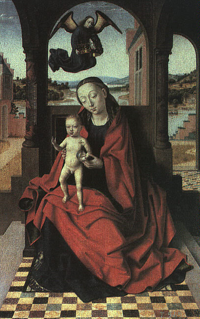 THE VIRGIN AND CHILD, 1457-60, OIL ON PANEL, MUSEO. Petrus Christus