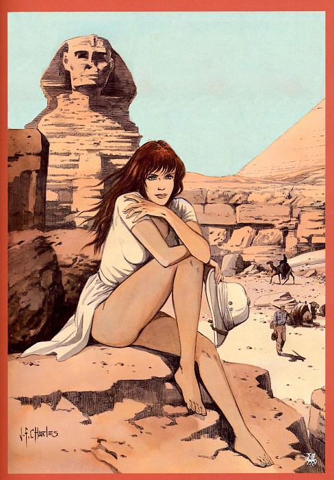 Le Sphinx et Gizeh. Jean-Francois Charles