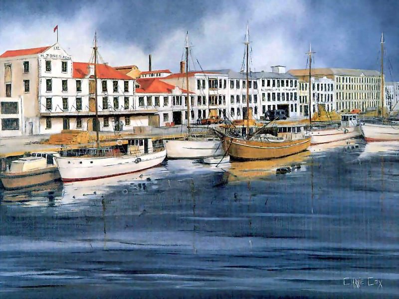 condtitution dock hobart. Clarrie Cox