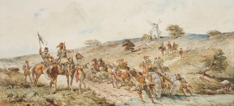 Prince Rupert at the Battle of Naseby I. George Cattermole