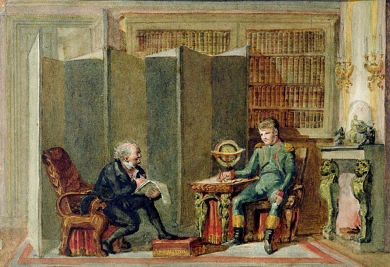 Napoleon Dictating his Memoirs at St. Helena to Comte Las Casas, George Cattermole
